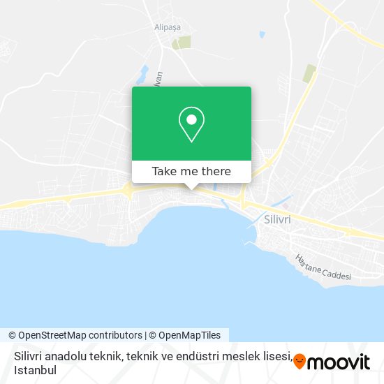 Silivri anadolu teknik, teknik ve endüstri meslek lisesi map