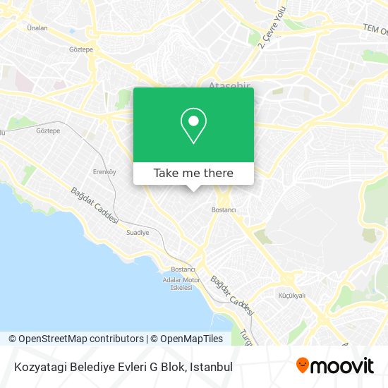 Kozyatagi Belediye Evleri G Blok map