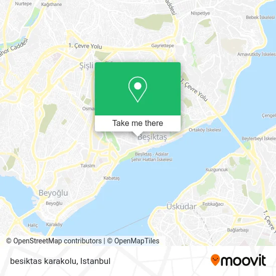 besiktas karakolu map