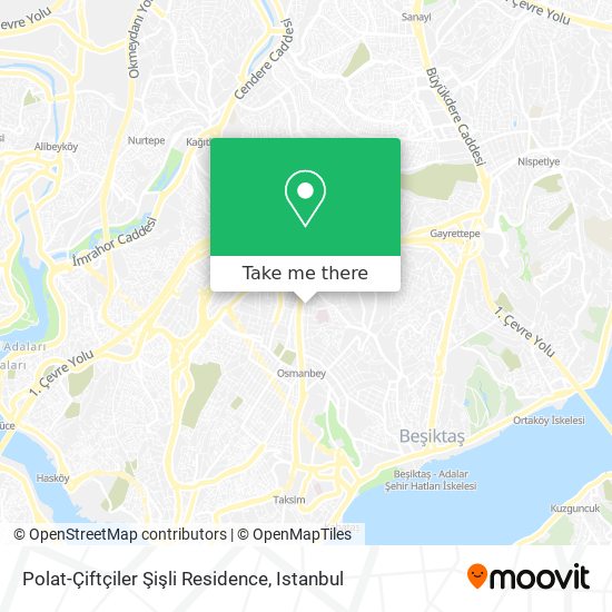Polat-Çiftçiler Şişli Residence map