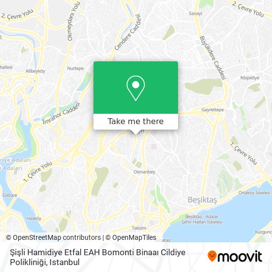 Şişli Hamidiye Etfal EAH Bomonti Binaaı Cildiye Polikliniği map