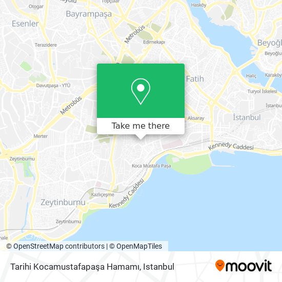 Tarihi Kocamustafapaşa Hamamı map