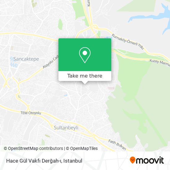 Hace Gül Vakfı Derğah-ı map
