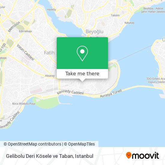 how to get to gelibolu deri kosele ve taban in fatih by bus metro tram train or cable car