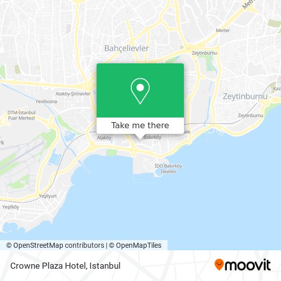 Crowne Plaza Hotel map