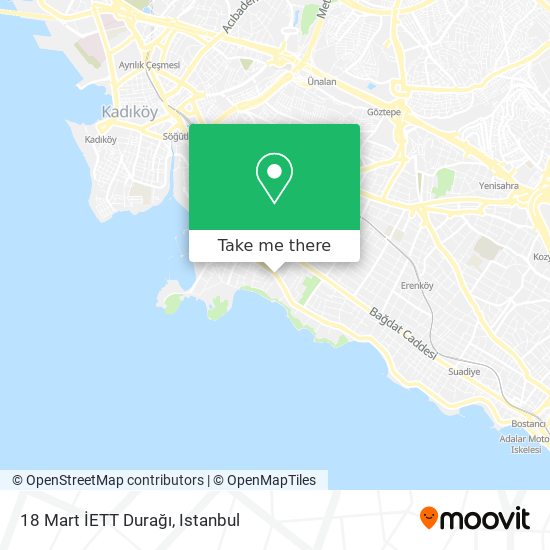 18 Mart İETT Durağı map