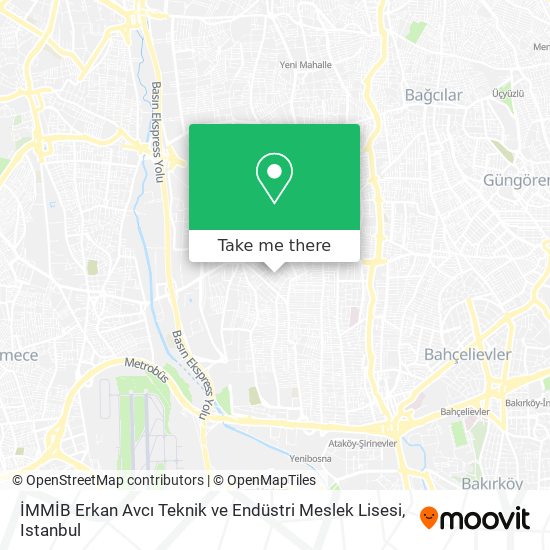İMMİB Erkan Avcı Teknik ve Endüstri Meslek Lisesi map