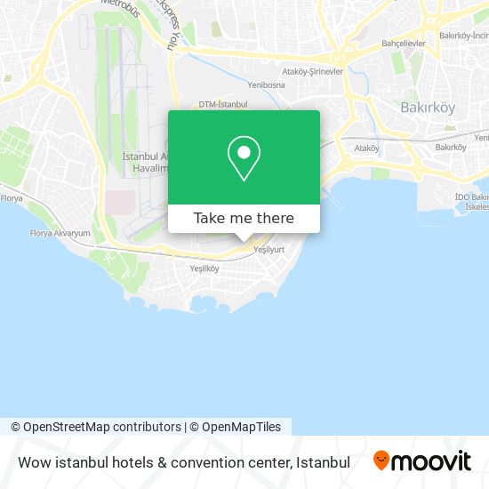 Wow istanbul hotels & convention center map