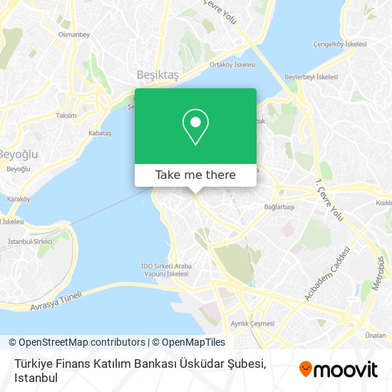 Türkiye Finans Katılım Bankası Üsküdar Şubesi map