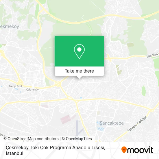 Çekmeköy Toki Çok Programlı Anadolu Lisesi map