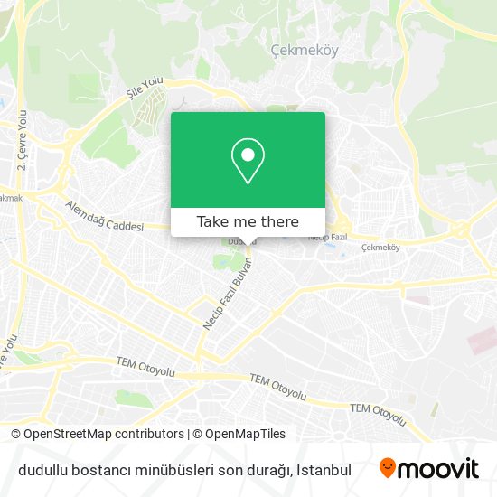 dudullu bostancı minübüsleri son durağı map