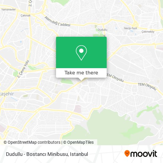 Dudullu - Bostancı Minibusu map