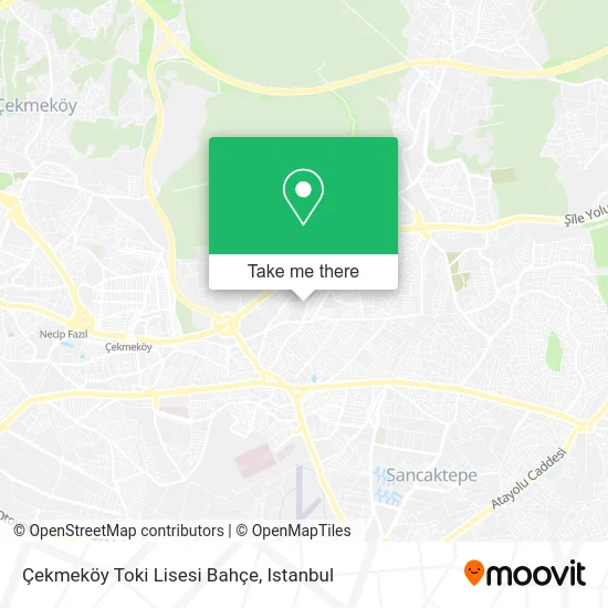 Çekmeköy Toki Lisesi Bahçe map