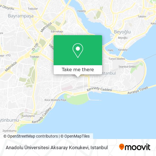 Anadolu Üniversitesi Aksaray Konukevi map