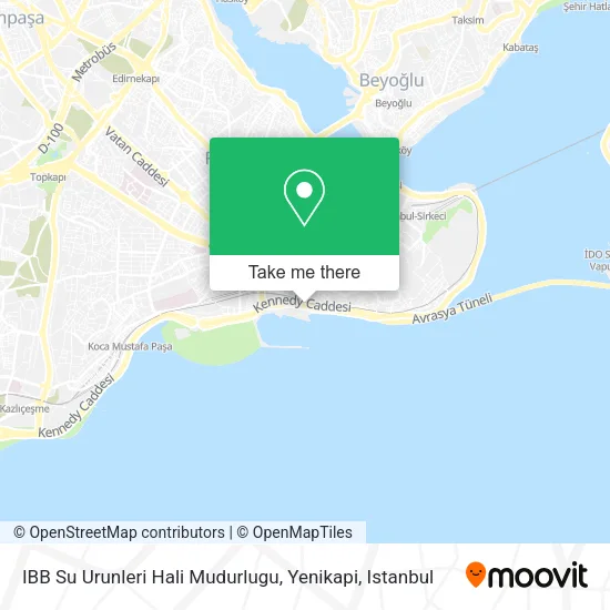 IBB Su Urunleri Hali Mudurlugu, Yenikapi map