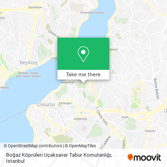 Boğaz Köprüleri Uçaksavar Tabur Komutanlığı map