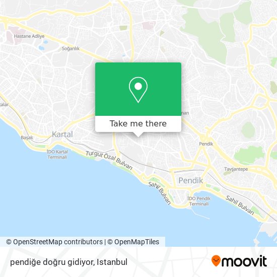 pendiğe doğru gidiyor map