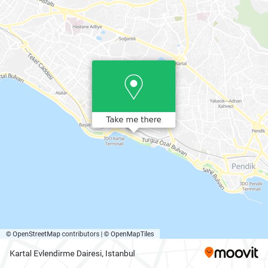 Kartal Evlendirme Dairesi map