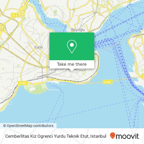 Cemberlitas Kiz Ogrenci Yurdu Teknik Etut map