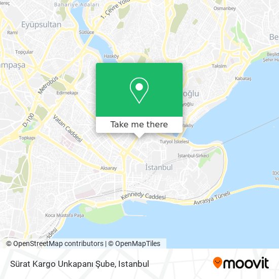 Sürat Kargo Unkapanı Şube map