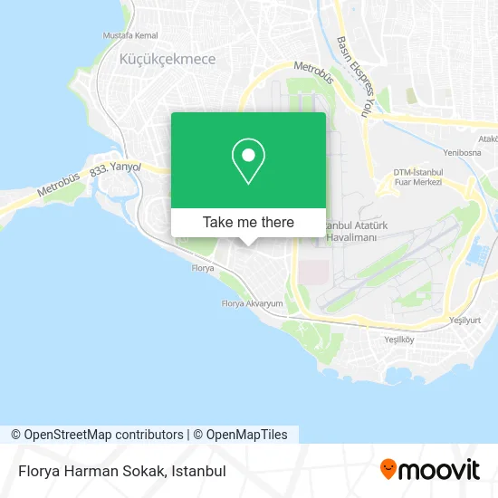 Florya Harman Sokak map
