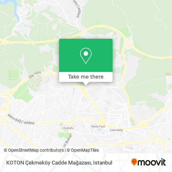 KOTON Çekmeköy Cadde Mağazası map