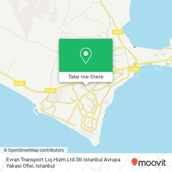Evran Transport Loj.Hizm.Ltd.Sti Istanbul Avrupa Yakasi Ofisi map