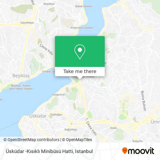 Üsküdar -Kısıklı Minibüsü  Hatti map