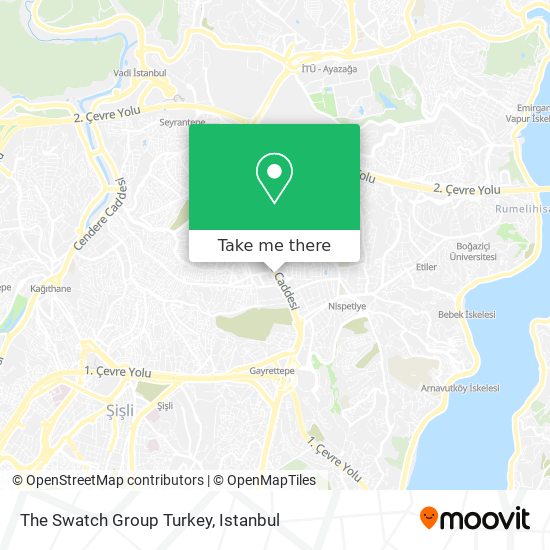 The Swatch Group Turkey map