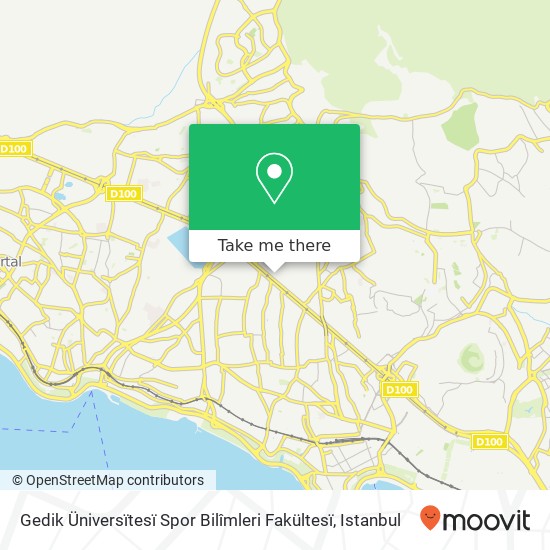 Gedik Üniversïtesï Spor Bilîmleri Fakültesï map