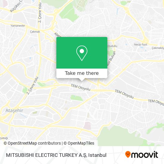 MITSUBISHI ELECTRIC TURKEY A.Ş map