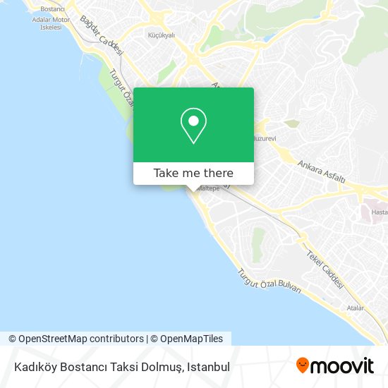 Kadıköy Bostancı Taksi Dolmuş map