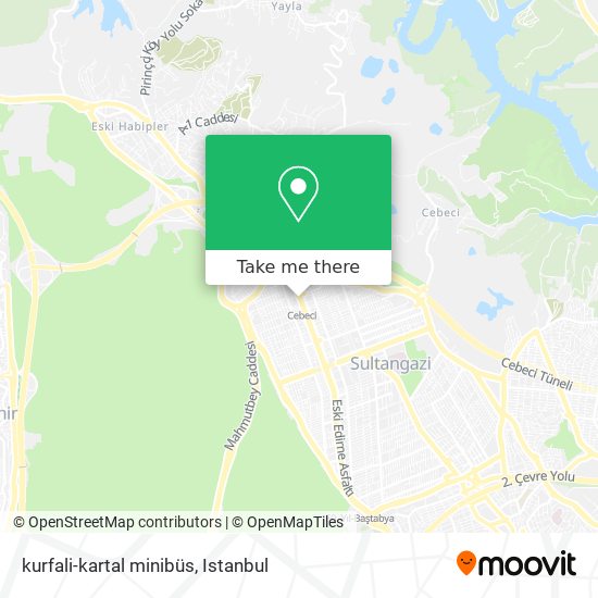 kurfali-kartal minibüs map