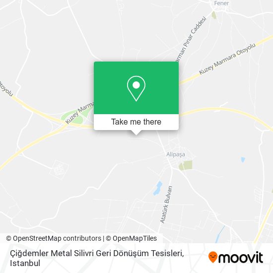 Çiğdemler Metal Silivri Geri Dönüşüm Tesisleri map