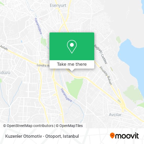 Kuzenler Otomotiv - Otoport map