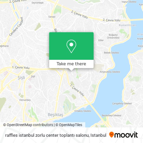 raffles istanbul zorlu center toplantı salonu map