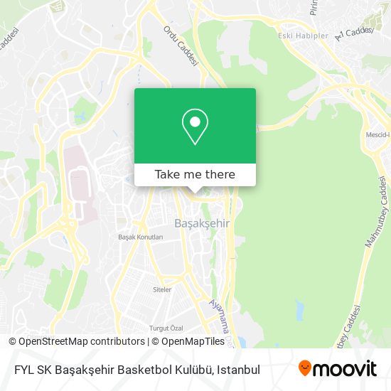 FYL SK Başakşehir Basketbol Kulübü map