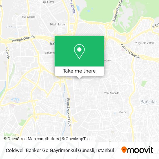 Coldwell Banker Go Gayrimenkul Güneşli map