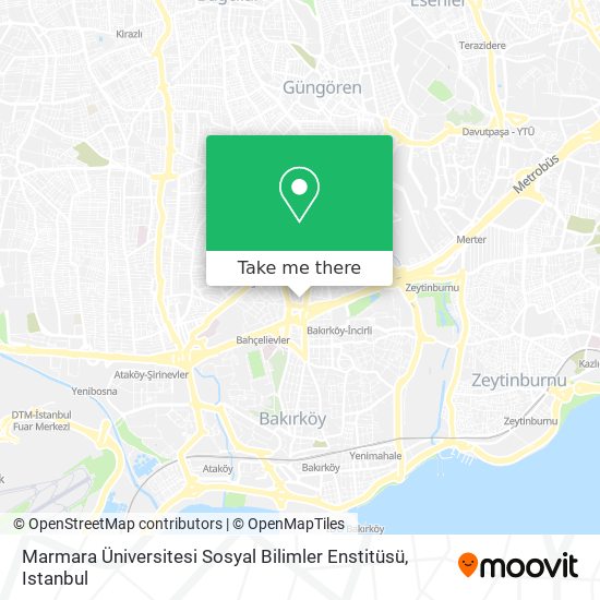 Marmara Üniversitesi Sosyal Bilimler Enstitüsü map