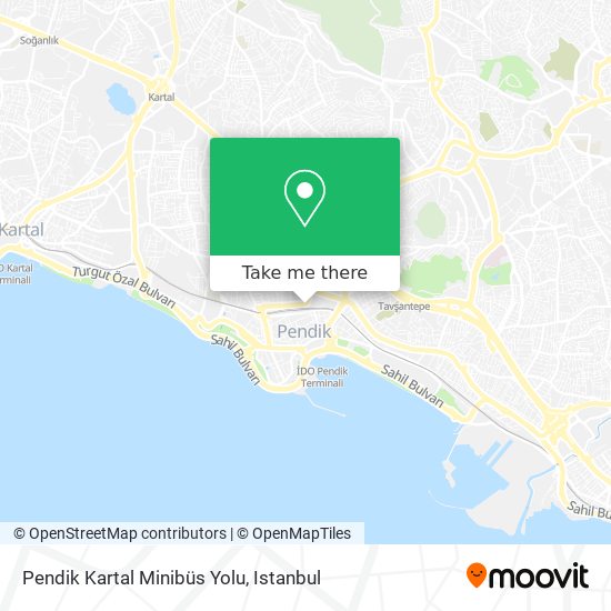 Pendik Kartal Minibüs Yolu map