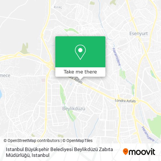 Istanbul Büyükşehir Belediyesi Beylikdüzü Zabıta Müdürlüğü map