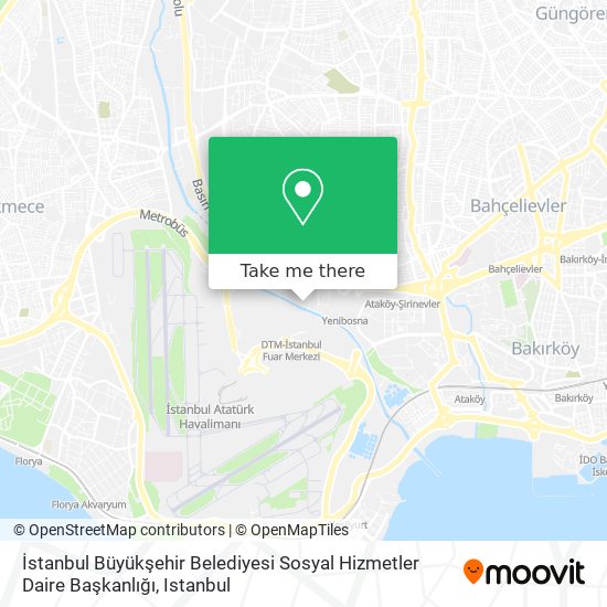 İstanbul Büyükşehir Belediyesi Sosyal Hizmetler Daire Başkanlığı map