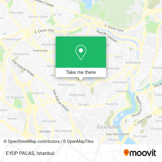 EYÜP PALAS map