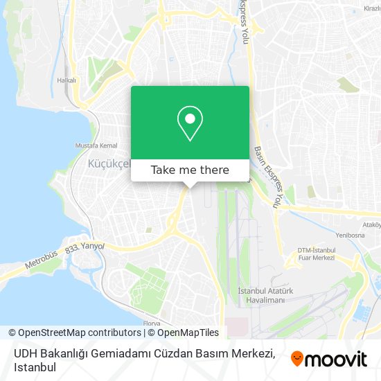 UDH Bakanlığı Gemiadamı Cüzdan Basım Merkezi map