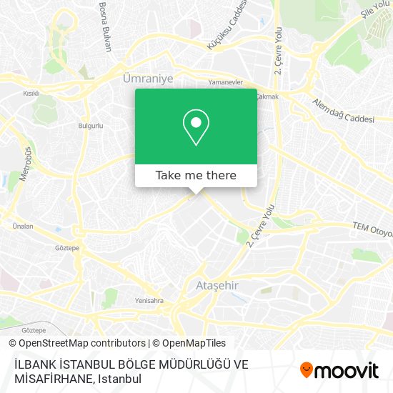 İLBANK İSTANBUL BÖLGE MÜDÜRLÜĞÜ VE MİSAFİRHANE map