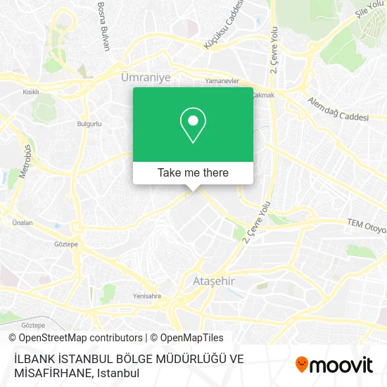 İLBANK İSTANBUL BÖLGE MÜDÜRLÜĞÜ VE MİSAFİRHANE map
