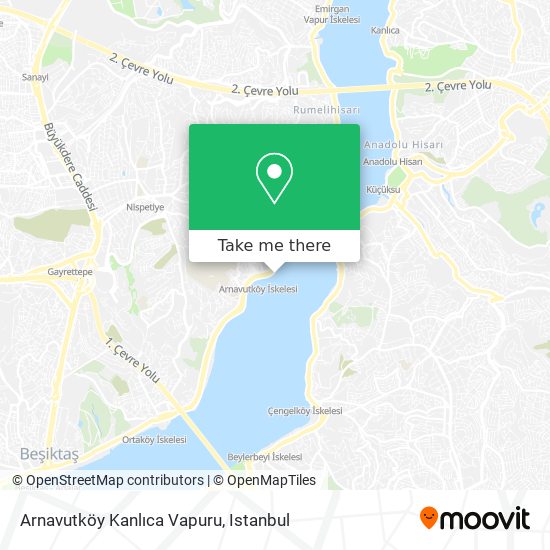 Arnavutköy Kanlıca Vapuru map