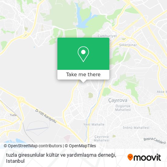 tuzla giresunlular kültür ve yardımlaşma derneği map