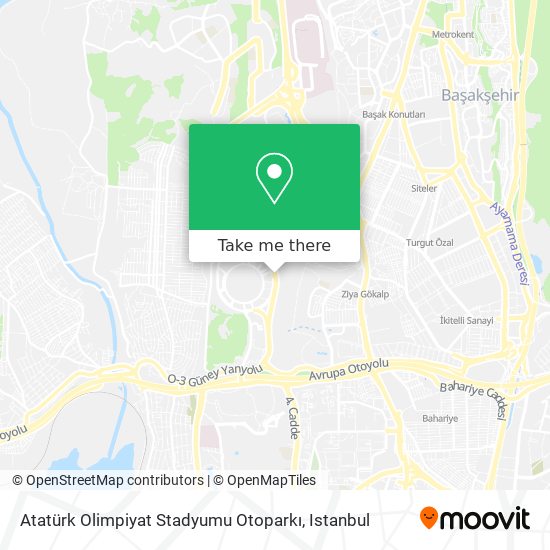 Atatürk Olimpiyat Stadyumu Otoparkı map