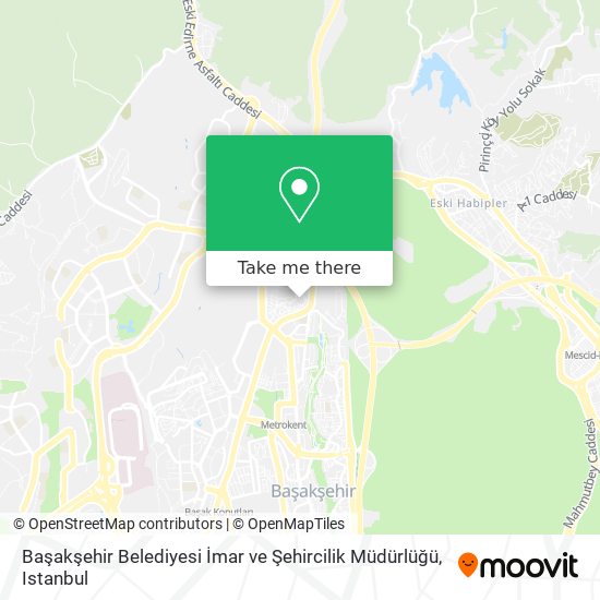 Başakşehir Belediyesi İmar ve Şehircilik Müdürlüğü map